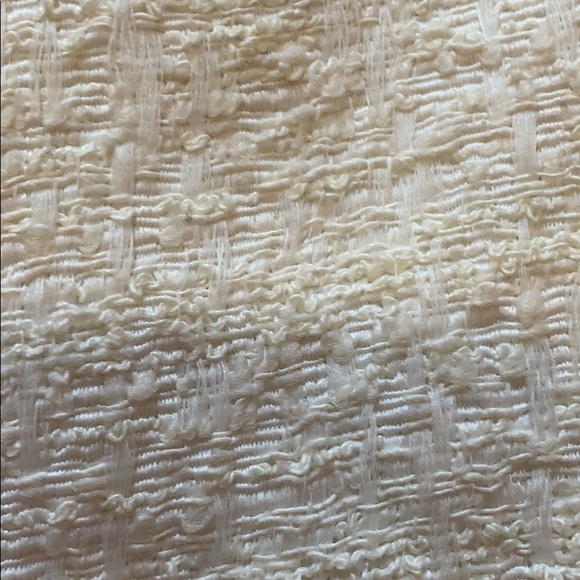 White tweed zip up mini skirt - Picture 5 of 5